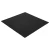 Verbindbare Gummimatte Connect ST 100×100 cm mit Noppen, schwarz – isometrische Ansicht