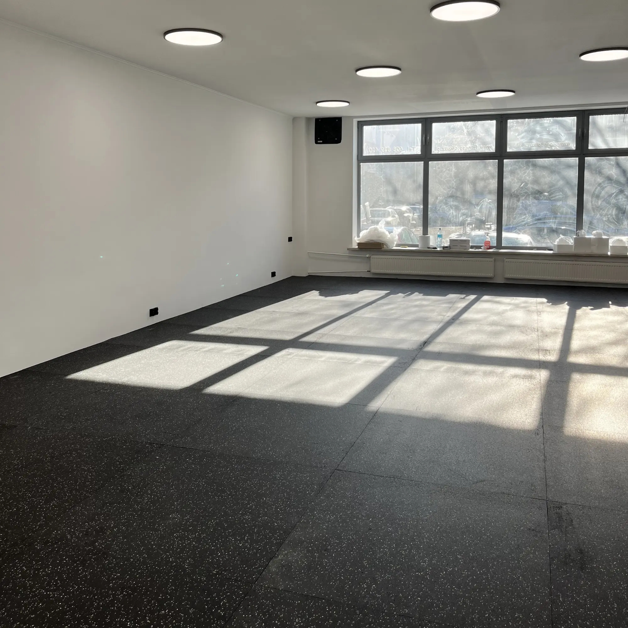 Gummiboden Realisierung 70 m2