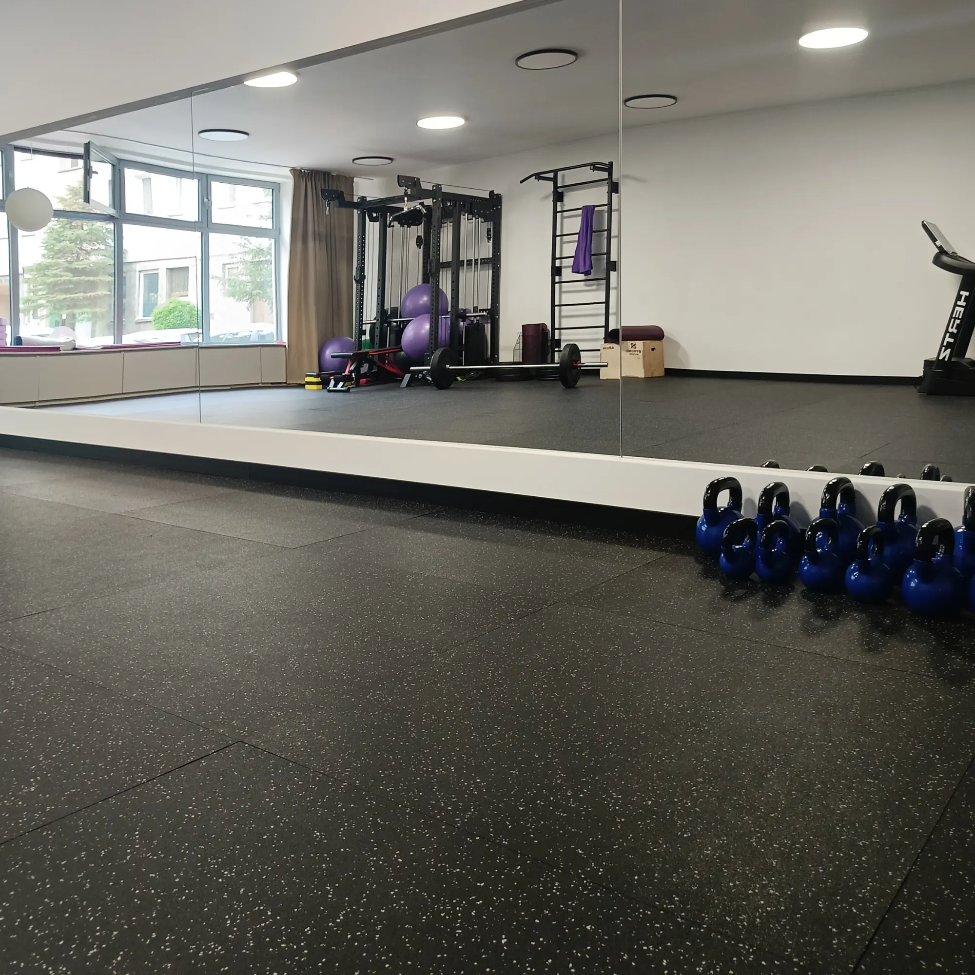 Trainingszone mit Square Pro Mosaic Matten