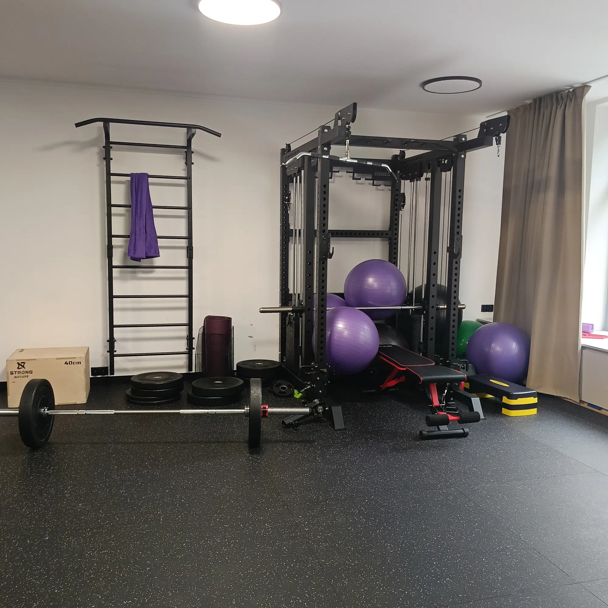 Gummiboden in der Trainingszone