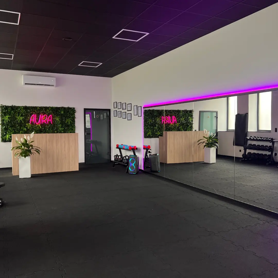 Boutique-Fitnessstudio AURA Zakliczyn Gummiboden