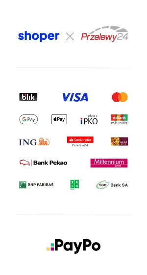 Metody płatności Shoper x Przelewy24 z PayPo