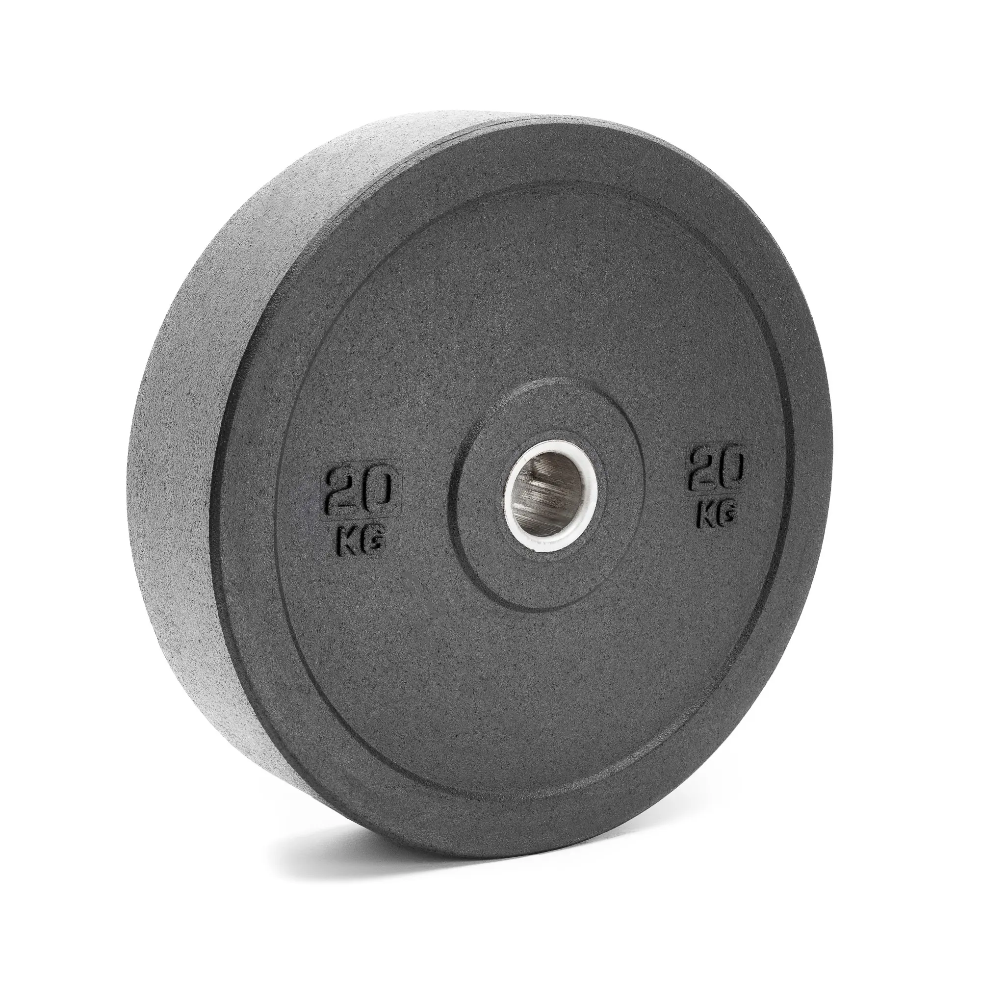 Olympia-Hantelscheibe Bumper Essential 20kg - isometrische Ansicht