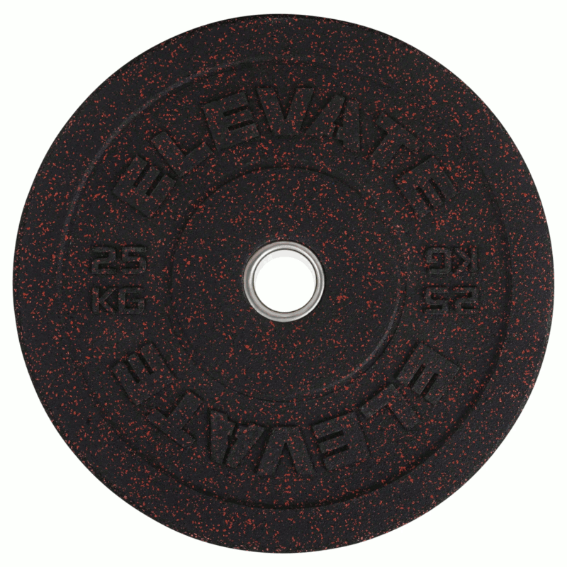 Präsentation aller Gewichte der Bumper Plates Mosaic Pro Elevate