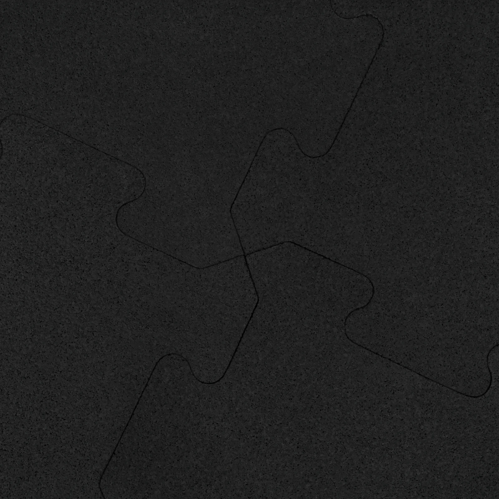 Nahaufnahme der präzisen Verbindung der Gummi-Puzzlematten PRO