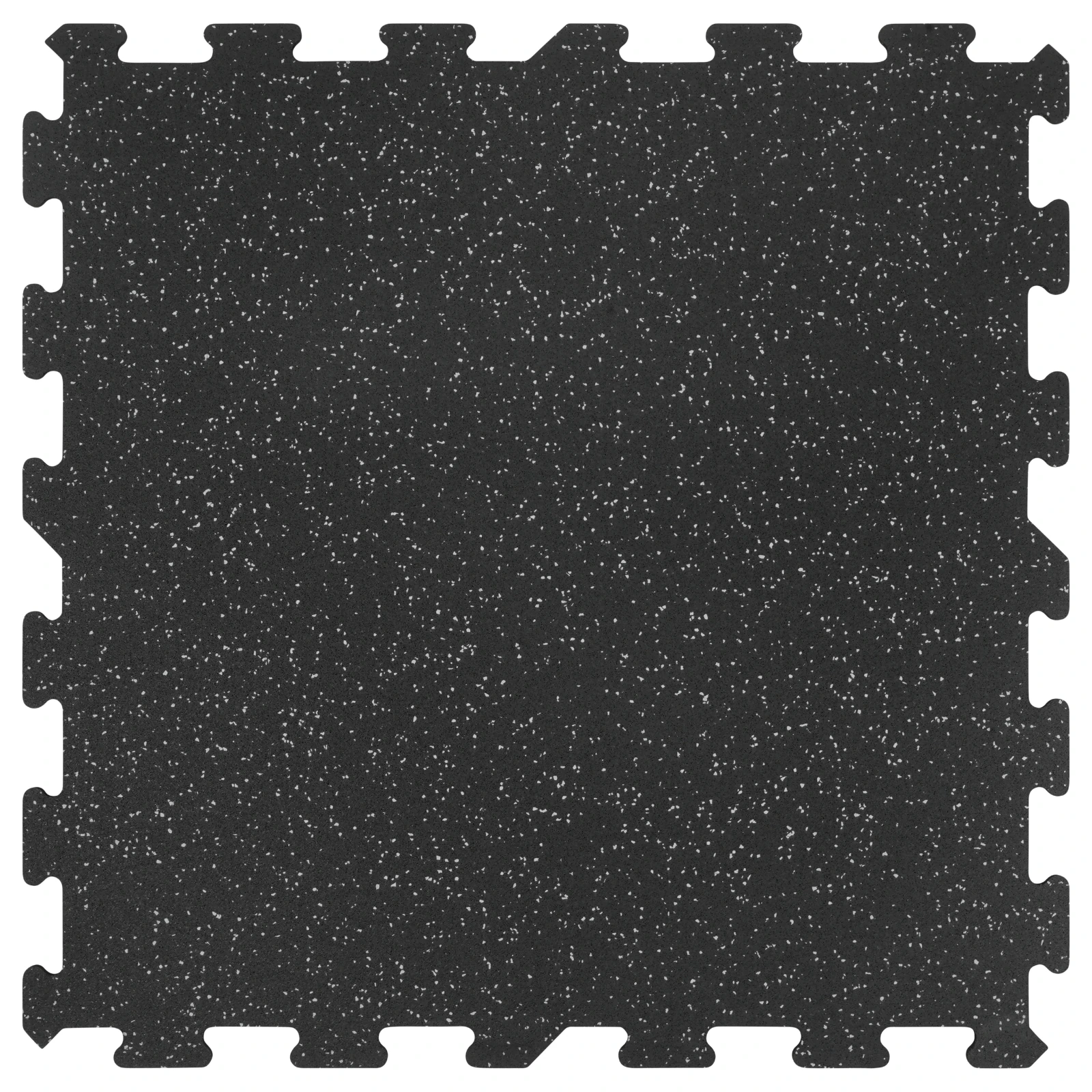 Rückansicht von oben auf die Gummimatte Mosaic unter Cardio-Geräten