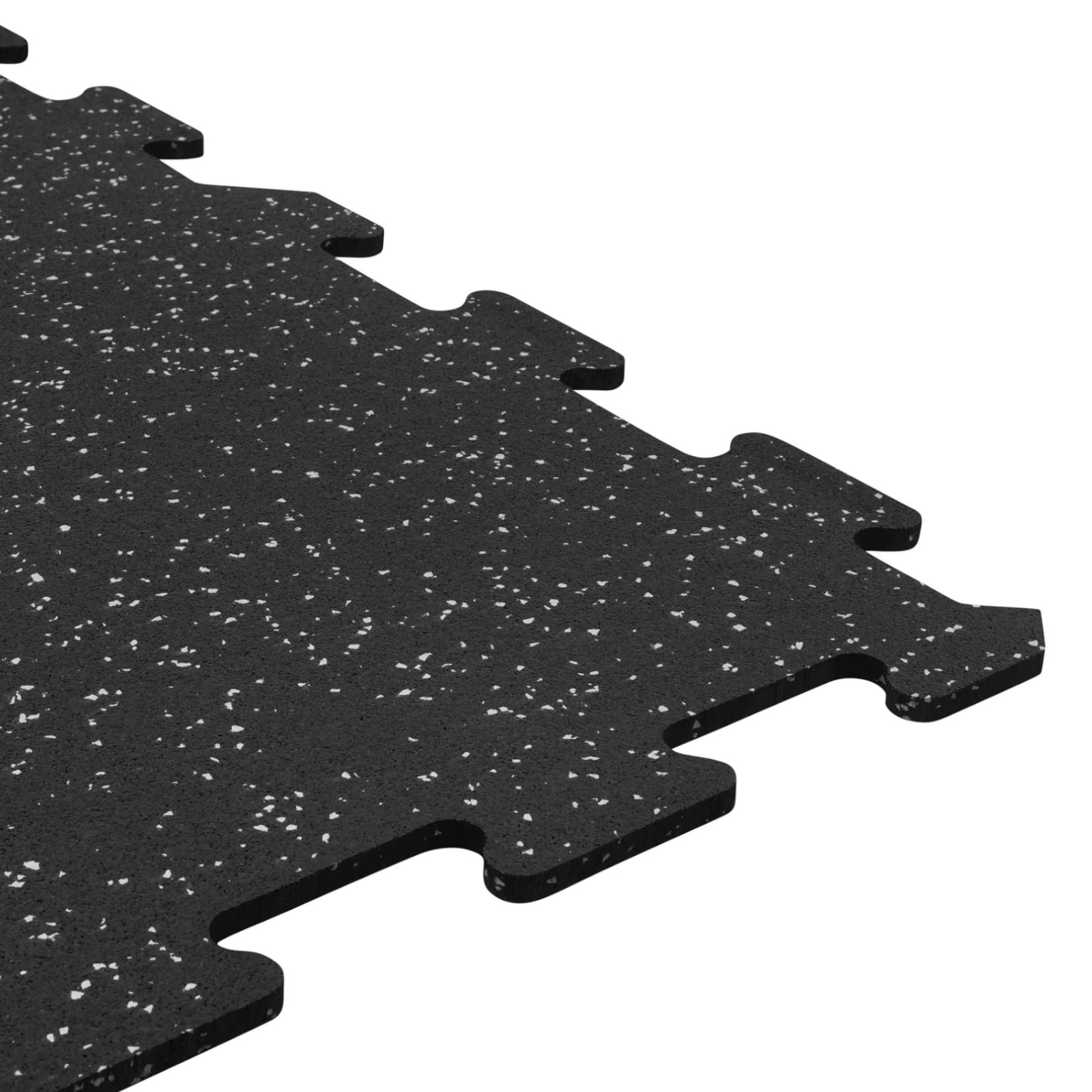 Nahaufnahme der grauen Sprenkelung der Gummimatte PRO Slim Mosaic 6mm