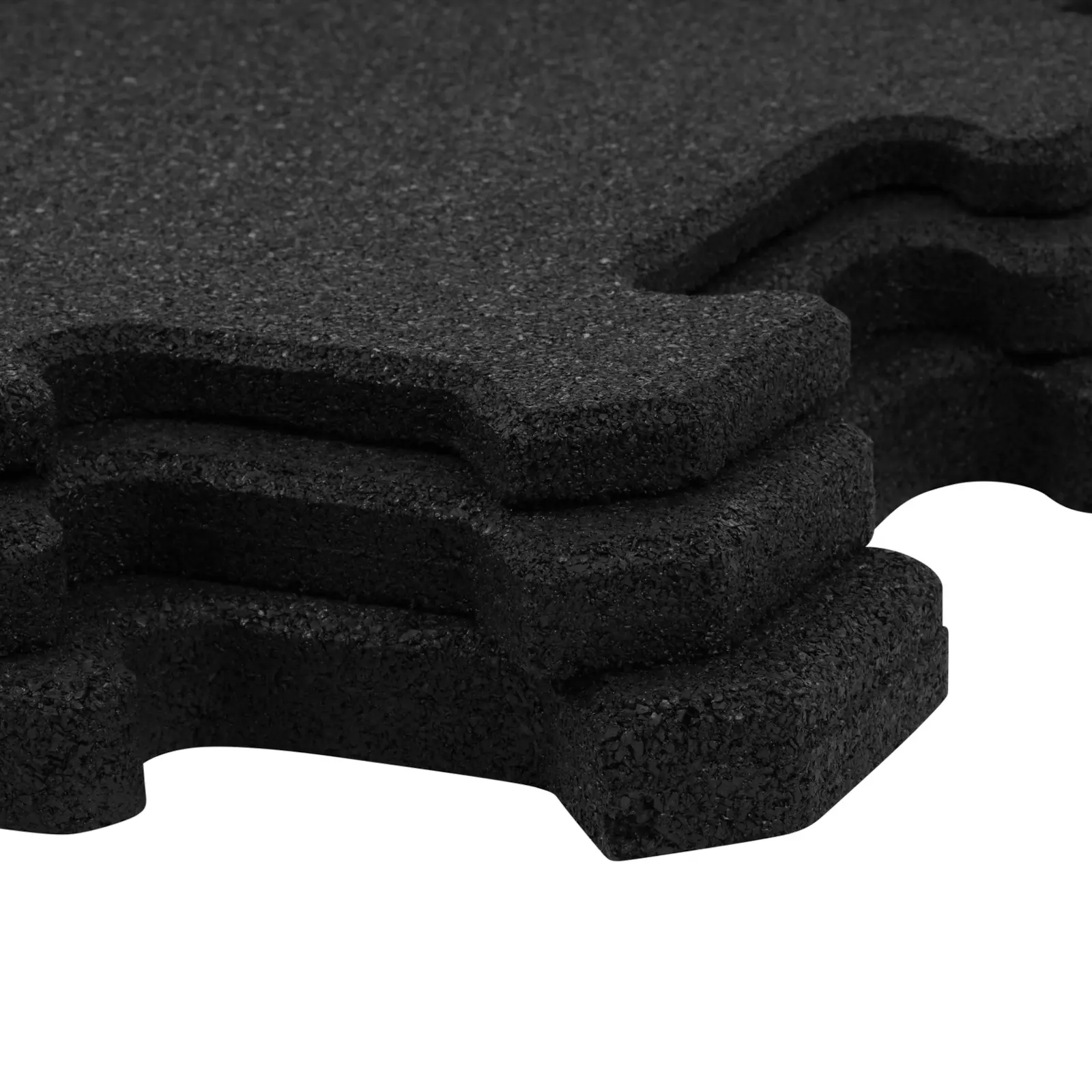 Vergleich der verfügbaren Stärken (10mm, 15mm, 20mm) der Fitness Puzzle Matte Elevate